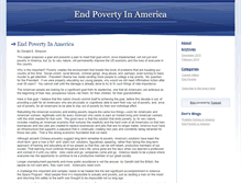 Tablet Screenshot of endpovertyinamerica.org